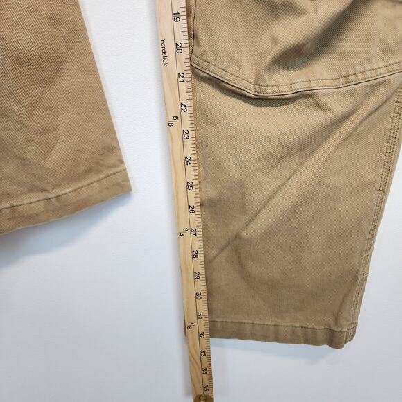 Wrangler Canvas Double Knee Utility Pants Size 40x32 Tan All Terrain Gear Work - Picture 8 of 11